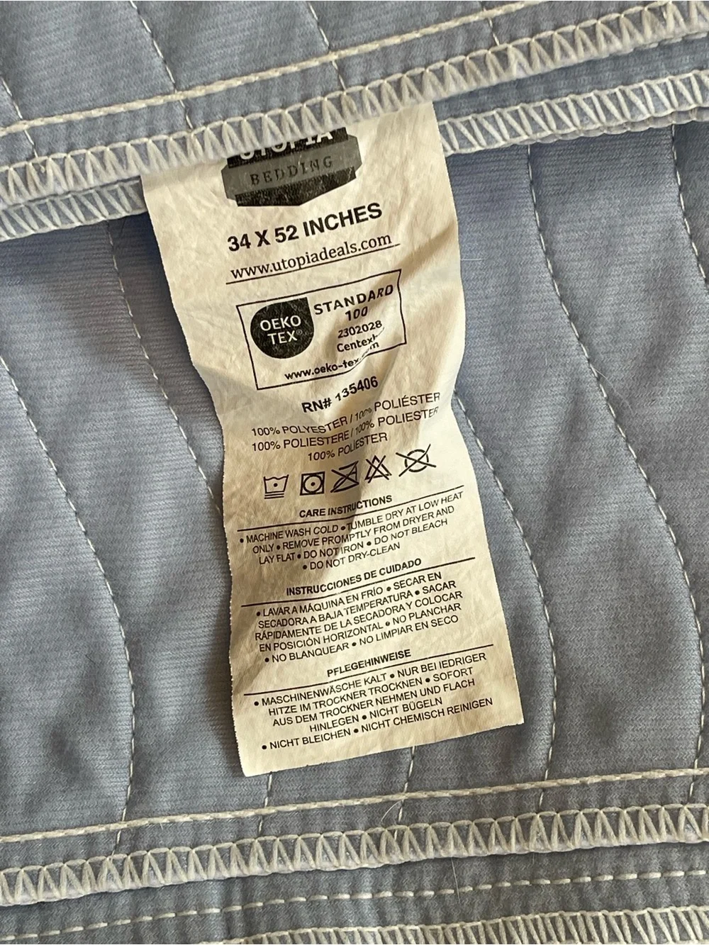 Utopia | Bedding Washable Underpads | Size: 34